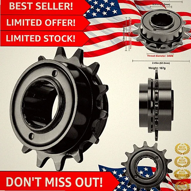 14T Alloy Steel Bike Freewheel - Compatible with 12T-24T Single Speed Bikes