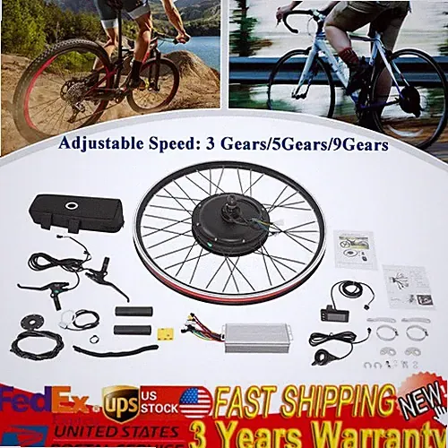 27.5 inch Rear Wheel 48V 2000W Electric Bicycle Motor E-Bike Hub Conversion Kit