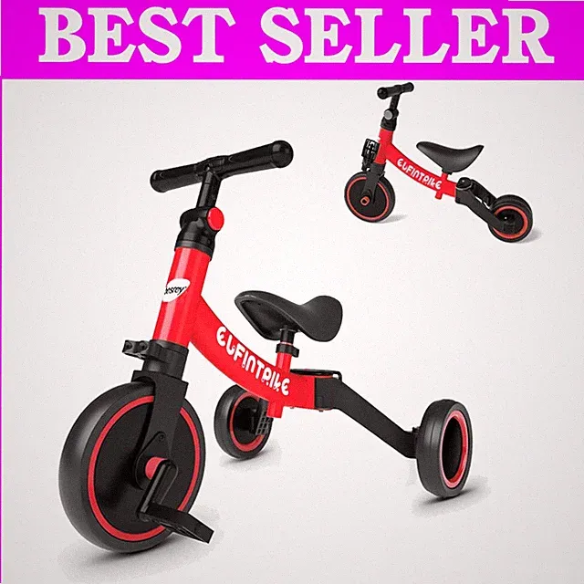 5-in-1 Toddler Bike for Kids, Tricycle Trikes Toys/