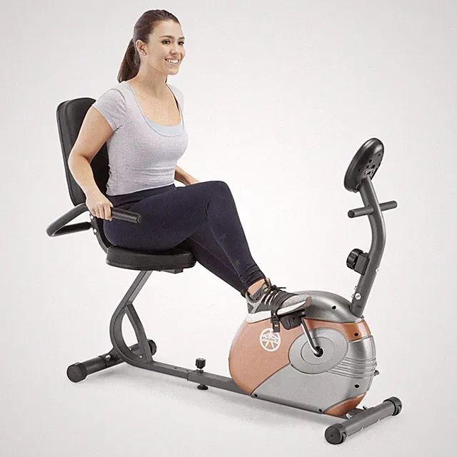 Marcy Recumbent Exercise Bike with Resistance ME709