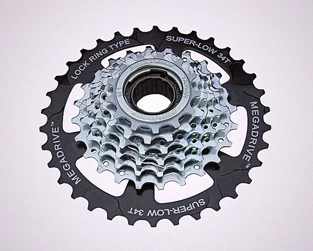 SUNRACE BRANDED 7 SPEED BICYCLE MULTIPLE FREEWHEELS 14/34T INDEX BLACK/ZINC.