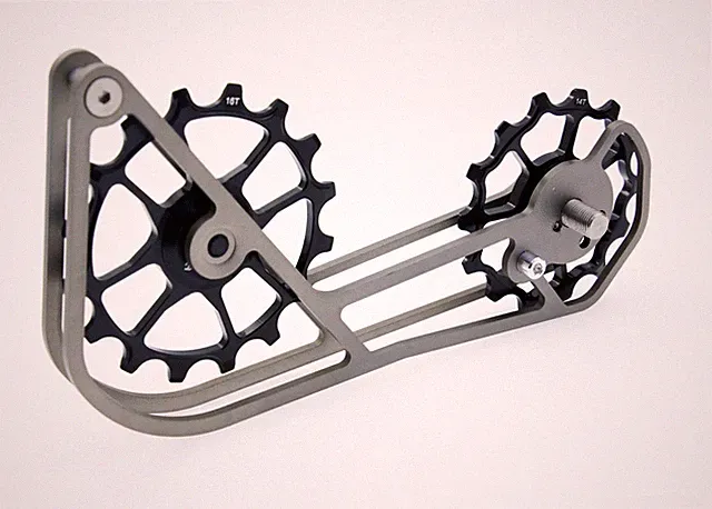 Swishti Gravel Cx Cycle Oversized Pulley Titanium Cage GRX810 RX800 Black Bike